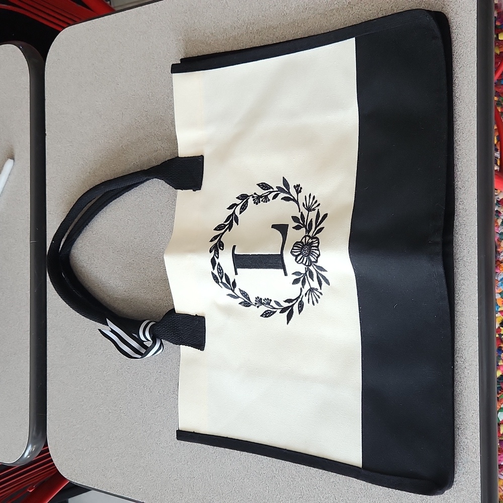 Initial Tote Bag